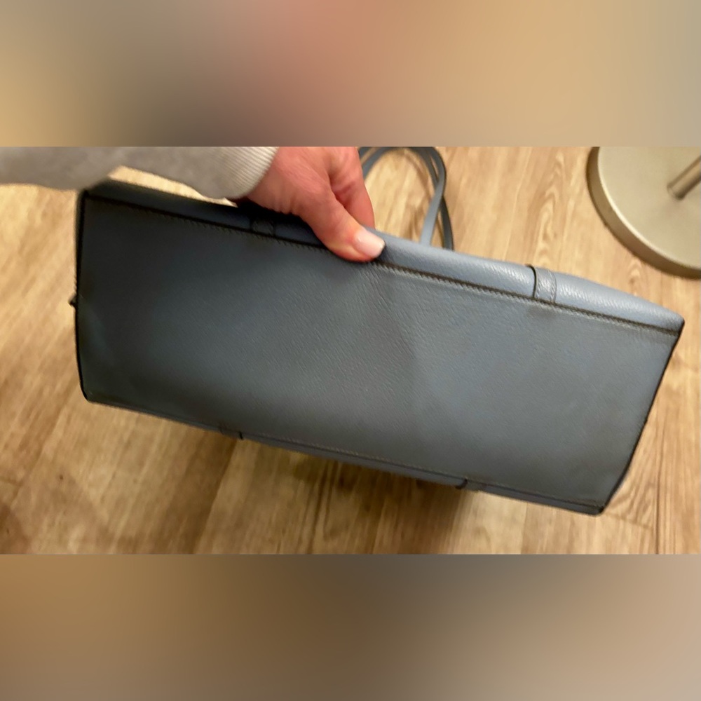 Tory Burch Perry Triple Compartment Light Blue Tote - Picture 4 of 13